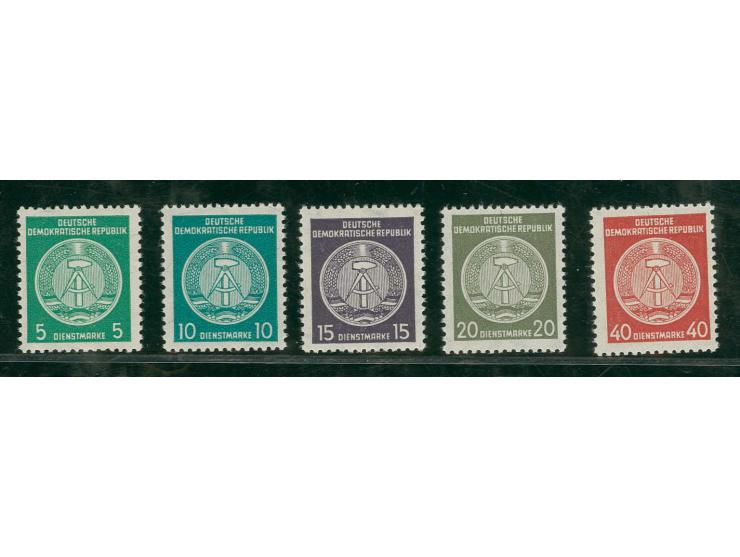 1956, 5-40 Pfg., postfrisch, tadellos, sign. Wittmann und Fotoattest Weigelt BPP, ex Herb Meyers