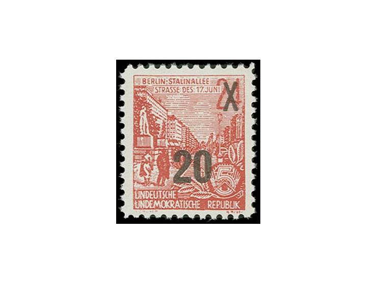  Berlin-Stalinalle 20 auf 24 Pfg., postfrisch, einwandfrei, sign. Paul BPP, ex Herb Meyers