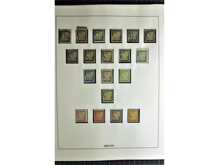 1849/2007, mainly mounted und unmounted mint collection with a good part of early used stamps like Mi.-Nr. 1-2, 5 and 7-9, 17