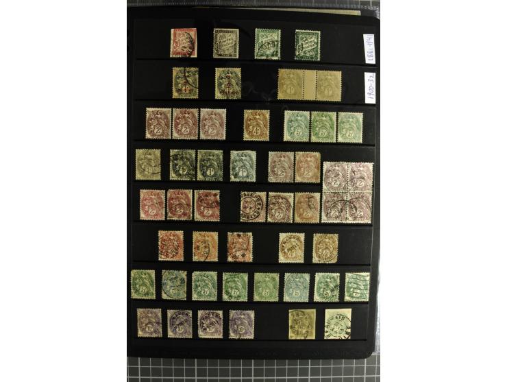 1849/2007, mainly mounted und unmounted mint collection with a good part of early used stamps like Mi.-Nr. 1-2, 5 and 7-9, 17
