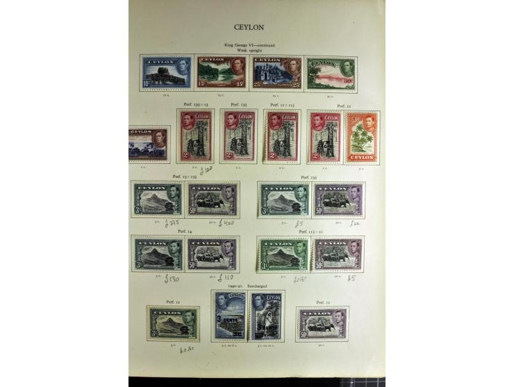 1937/2007, mounted mint collection including many good stamps, also many perforation and paper varieties, from 1971 on unmoun