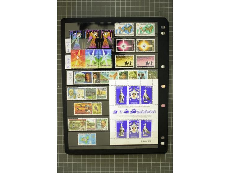 COCOS & CHRISTMAS ISLANDS: 1958/2006, unmounted mint collection, good condition