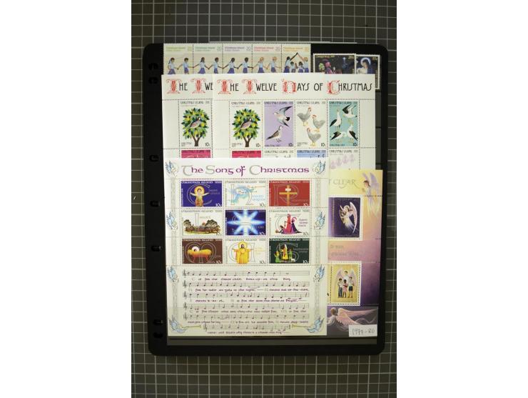 COCOS & CHRISTMAS ISLANDS: 1958/2006, unmounted mint collection, good condition