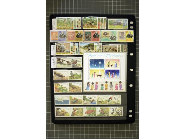 COCOS & CHRISTMAS ISLANDS: 1958/2006, unmounted mint collection, good condition