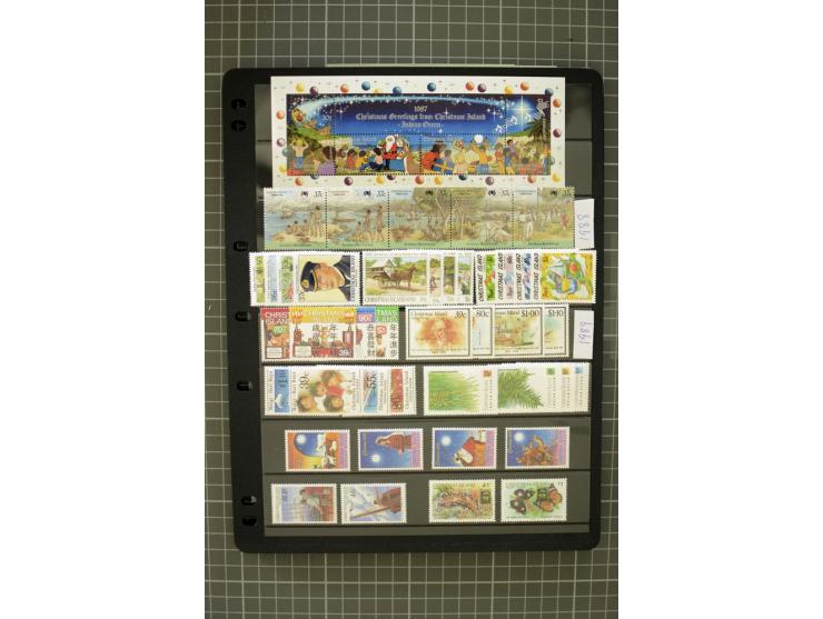 COCOS & CHRISTMAS ISLANDS: 1958/2006, unmounted mint collection, good condition