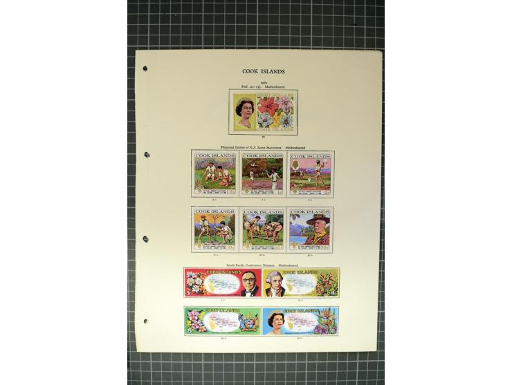 1935/2005, Cook Islands, Aitutaki, Niue & Penrhyn, mounted and unmounted mint collection with better stamps like SG #118-21 a