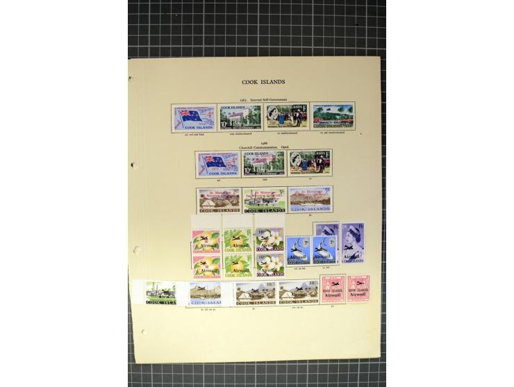 1935/2005, Cook Islands, Aitutaki, Niue & Penrhyn, mounted and unmounted mint collection with better stamps like SG #118-21 a