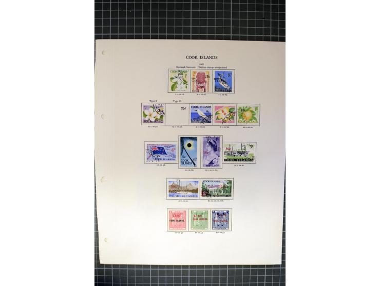1935/2005, Cook Islands, Aitutaki, Niue & Penrhyn, mounted and unmounted mint collection with better stamps like SG #118-21 a