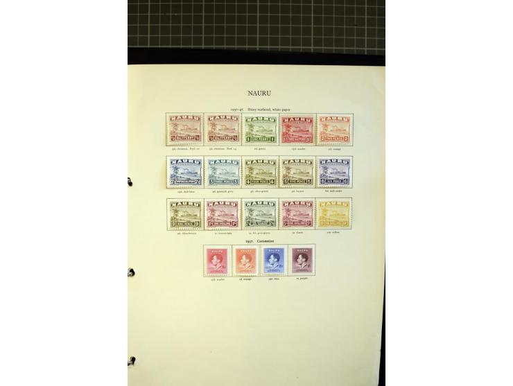 SOUTH PACIFIC: 1937/2005, Fiji, Gilbert Ellice/Kiribati, Nauru and Tuvalu, mainly unmounted mint collection with better stamp