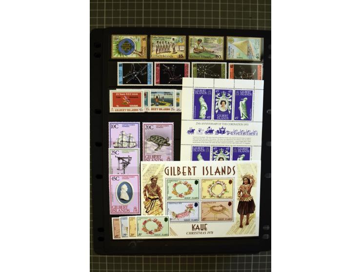 SOUTH PACIFIC: 1937/2005, Fiji, Gilbert Ellice/Kiribati, Nauru and Tuvalu, mainly unmounted mint collection with better stamp