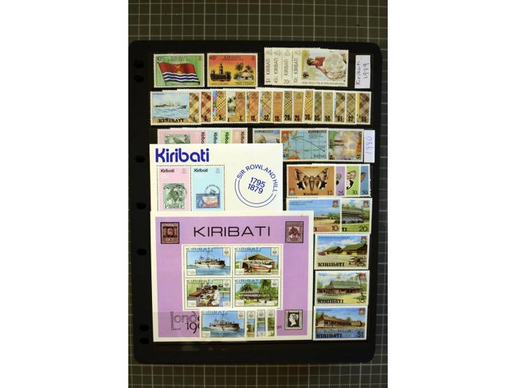 SOUTH PACIFIC: 1937/2005, Fiji, Gilbert Ellice/Kiribati, Nauru and Tuvalu, mainly unmounted mint collection with better stamp
