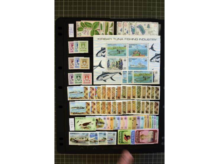SOUTH PACIFIC: 1937/2005, Fiji, Gilbert Ellice/Kiribati, Nauru and Tuvalu, mainly unmounted mint collection with better stamp