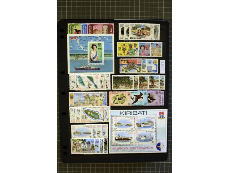 SOUTH PACIFIC: 1937/2005, Fiji, Gilbert Ellice/Kiribati, Nauru and Tuvalu, mainly unmounted mint collection with better stamp