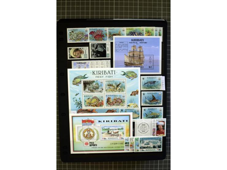 SOUTH PACIFIC: 1937/2005, Fiji, Gilbert Ellice/Kiribati, Nauru and Tuvalu, mainly unmounted mint collection with better stamp