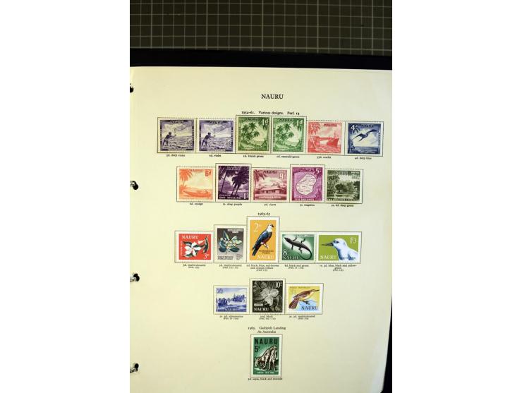 SOUTH PACIFIC: 1937/2005, Fiji, Gilbert Ellice/Kiribati, Nauru and Tuvalu, mainly unmounted mint collection with better stamp