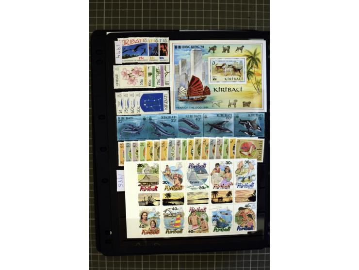 SOUTH PACIFIC: 1937/2005, Fiji, Gilbert Ellice/Kiribati, Nauru and Tuvalu, mainly unmounted mint collection with better stamp