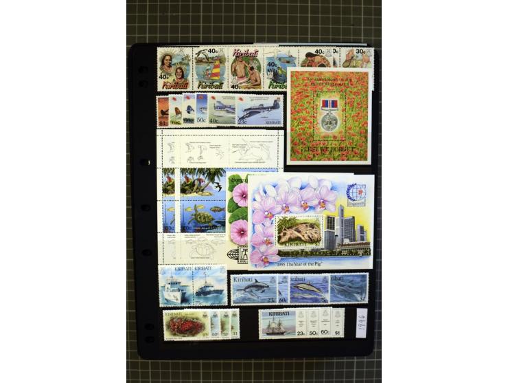 SOUTH PACIFIC: 1937/2005, Fiji, Gilbert Ellice/Kiribati, Nauru and Tuvalu, mainly unmounted mint collection with better stamp