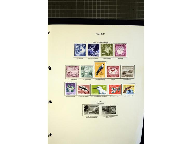 SOUTH PACIFIC: 1937/2005, Fiji, Gilbert Ellice/Kiribati, Nauru and Tuvalu, mainly unmounted mint collection with better stamp