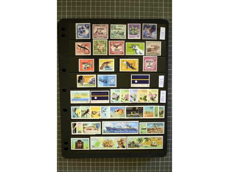 SOUTH PACIFIC: 1937/2005, Fiji, Gilbert Ellice/Kiribati, Nauru and Tuvalu, mainly unmounted mint collection with better stamp