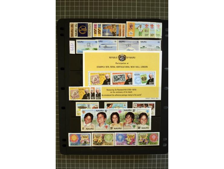 SOUTH PACIFIC: 1937/2005, Fiji, Gilbert Ellice/Kiribati, Nauru and Tuvalu, mainly unmounted mint collection with better stamp