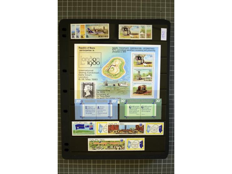 SOUTH PACIFIC: 1937/2005, Fiji, Gilbert Ellice/Kiribati, Nauru and Tuvalu, mainly unmounted mint collection with better stamp
