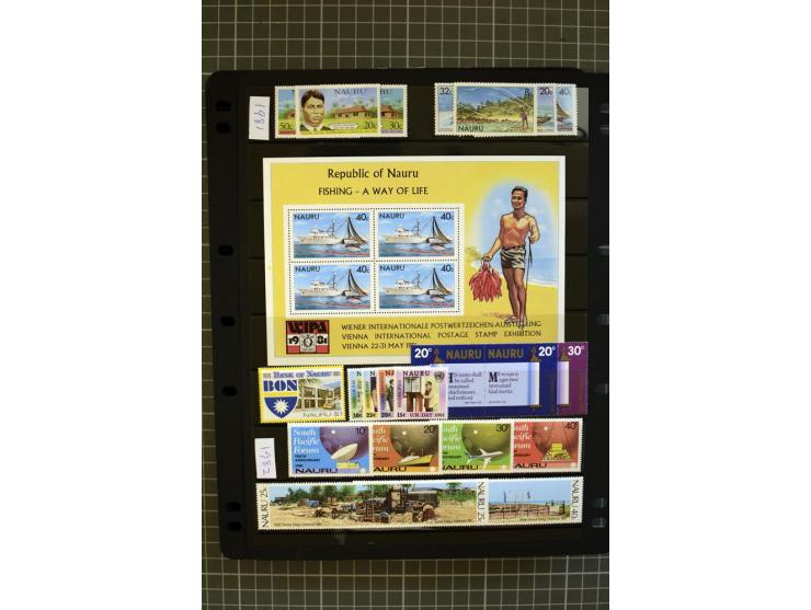 SOUTH PACIFIC: 1937/2005, Fiji, Gilbert Ellice/Kiribati, Nauru and Tuvalu, mainly unmounted mint collection with better stamp