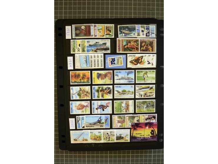 SOUTH PACIFIC: 1937/2005, Fiji, Gilbert Ellice/Kiribati, Nauru and Tuvalu, mainly unmounted mint collection with better stamp