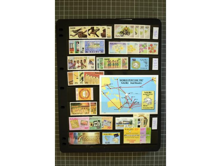 SOUTH PACIFIC: 1937/2005, Fiji, Gilbert Ellice/Kiribati, Nauru and Tuvalu, mainly unmounted mint collection with better stamp