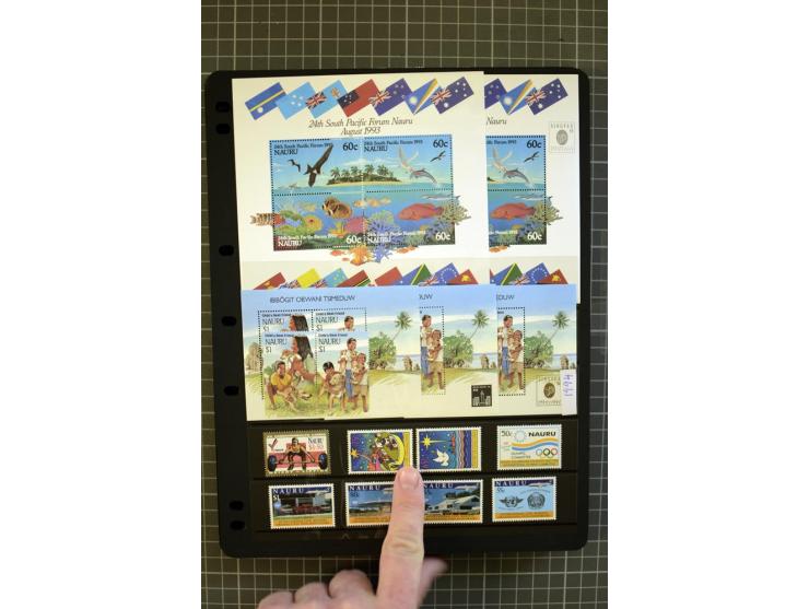SOUTH PACIFIC: 1937/2005, Fiji, Gilbert Ellice/Kiribati, Nauru and Tuvalu, mainly unmounted mint collection with better stamp