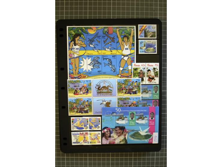 SOUTH PACIFIC: 1937/2005, Fiji, Gilbert Ellice/Kiribati, Nauru and Tuvalu, mainly unmounted mint collection with better stamp