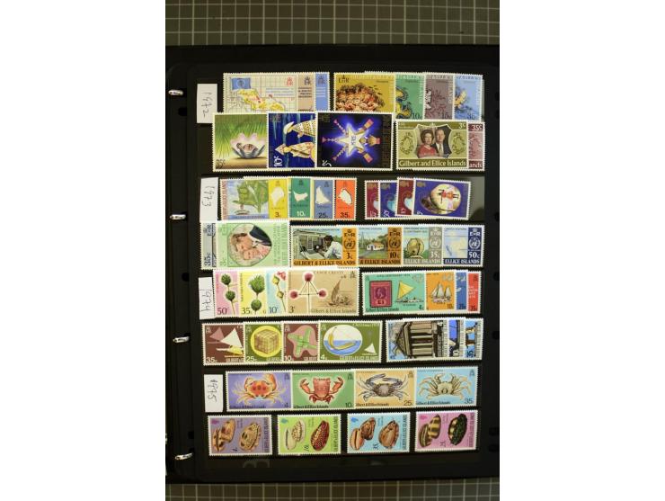 SOUTH PACIFIC: 1937/2005, Fiji, Gilbert Ellice/Kiribati, Nauru and Tuvalu, mainly unmounted mint collection with better stamp