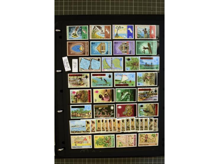 SOUTH PACIFIC: 1937/2005, Fiji, Gilbert Ellice/Kiribati, Nauru and Tuvalu, mainly unmounted mint collection with better stamp