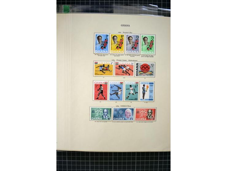 1937/85, used and mint collection containing some better issues including SG# 120-32, Independent Ghana mostly unmounted mint