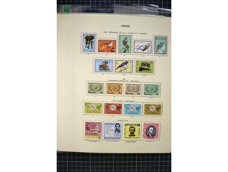 1937/85, used and mint collection containing some better issues including SG# 120-32, Independent Ghana mostly unmounted mint