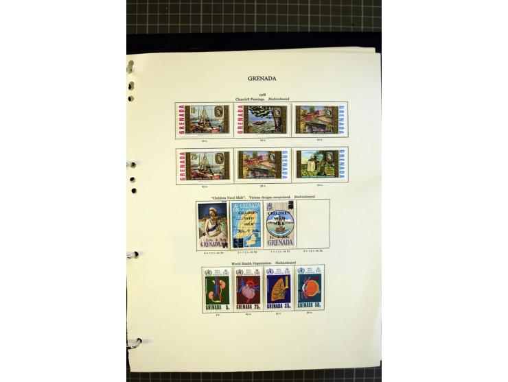 1876/1980, mounted and unmounted mint collection with better stamps like SG #153-163d, also some booklets, from 1971 on unmou