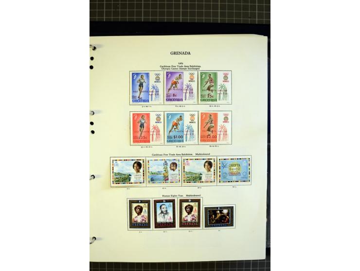1876/1980, mounted and unmounted mint collection with better stamps like SG #153-163d, also some booklets, from 1971 on unmou