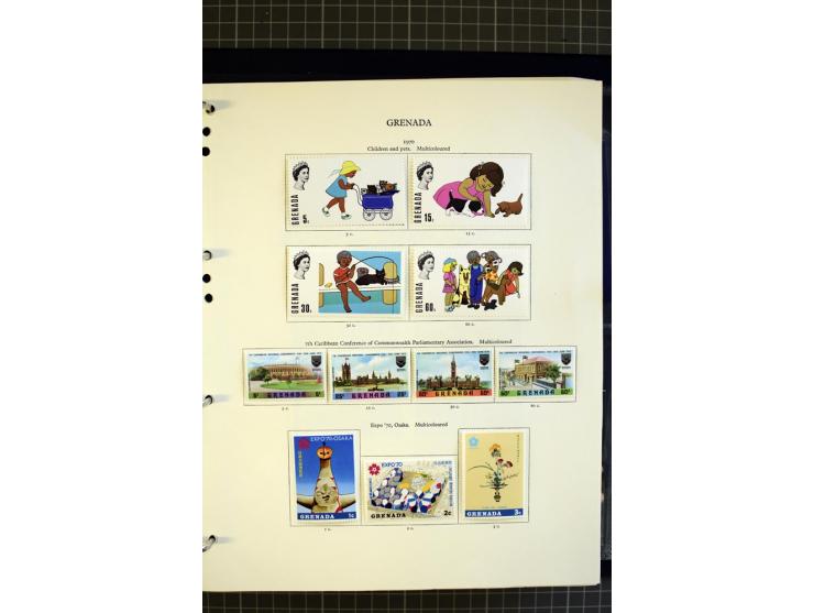 1876/1980, mounted and unmounted mint collection with better stamps like SG #153-163d, also some booklets, from 1971 on unmou