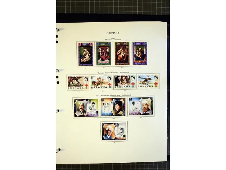 1876/1980, mounted and unmounted mint collection with better stamps like SG #153-163d, also some booklets, from 1971 on unmou