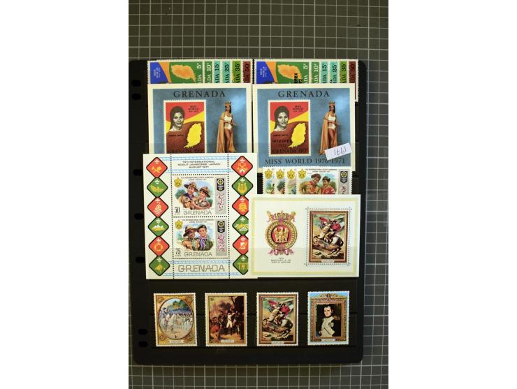 1876/1980, mounted and unmounted mint collection with better stamps like SG #153-163d, also some booklets, from 1971 on unmou