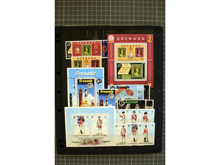 1876/1980, mounted and unmounted mint collection with better stamps like SG #153-163d, also some booklets, from 1971 on unmou