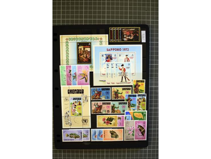 1876/1980, mounted and unmounted mint collection with better stamps like SG #153-163d, also some booklets, from 1971 on unmou