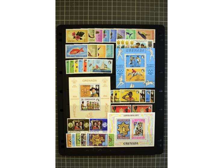 1876/1980, mounted and unmounted mint collection with better stamps like SG #153-163d, also some booklets, from 1971 on unmou