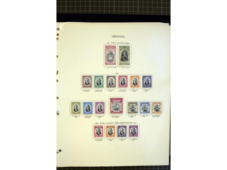 1876/1980, mounted and unmounted mint collection with better stamps like SG #153-163d, also some booklets, from 1971 on unmou