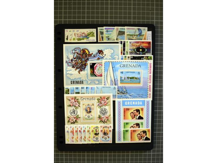 1876/1980, mounted and unmounted mint collection with better stamps like SG #153-163d, also some booklets, from 1971 on unmou