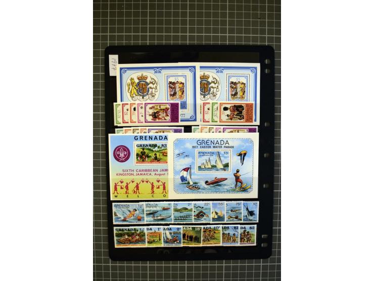 1876/1980, mounted and unmounted mint collection with better stamps like SG #153-163d, also some booklets, from 1971 on unmou