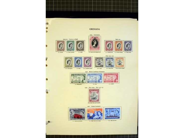 1876/1980, mounted and unmounted mint collection with better stamps like SG #153-163d, also some booklets, from 1971 on unmou