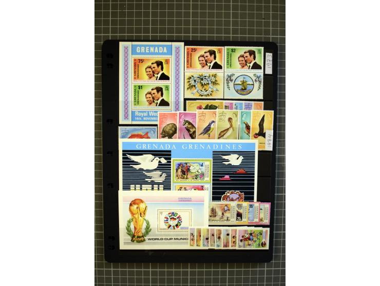 1876/1980, mounted and unmounted mint collection with better stamps like SG #153-163d, also some booklets, from 1971 on unmou