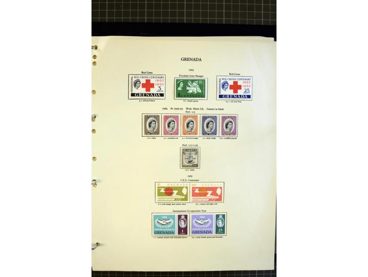 1876/1980, mounted and unmounted mint collection with better stamps like SG #153-163d, also some booklets, from 1971 on unmou