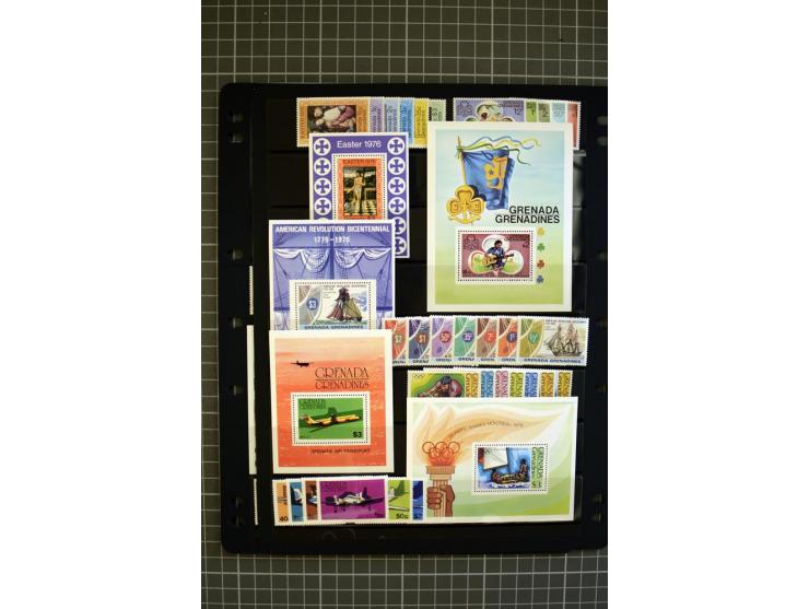1876/1980, mounted and unmounted mint collection with better stamps like SG #153-163d, also some booklets, from 1971 on unmou
