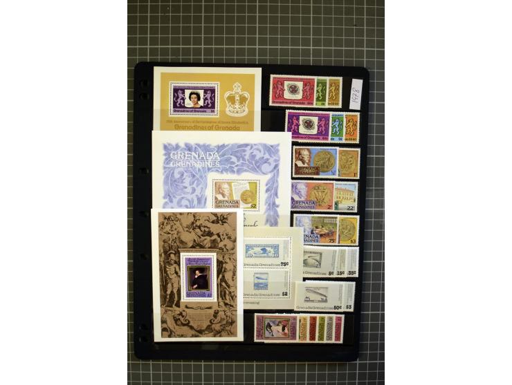 1876/1980, mounted and unmounted mint collection with better stamps like SG #153-163d, also some booklets, from 1971 on unmou